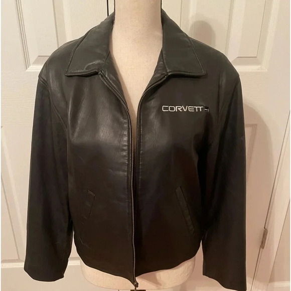 Vintage Black Leather Corvette Jacket Burk’s Bay Small Buttery Soft Coat - Picture 2 of 14